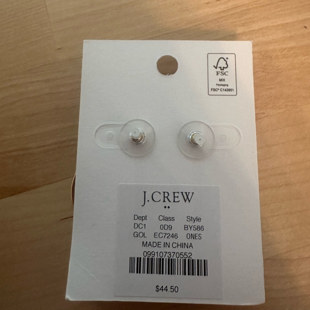J. Crew gold circle hoop earrings - Picture 4 of 4